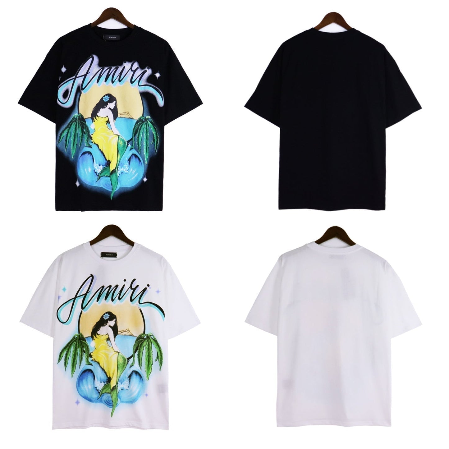 AMIRI Mermaid short-sleeved cotton T-Shirt