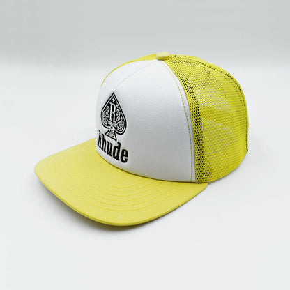 RHUDE TRUCKER CAP Yellow