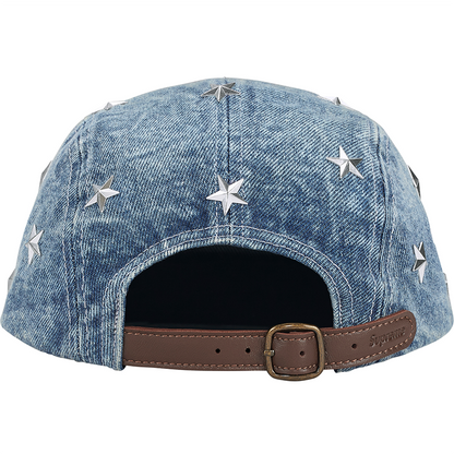 Supreme Stars Studded Denim Camp Cap
