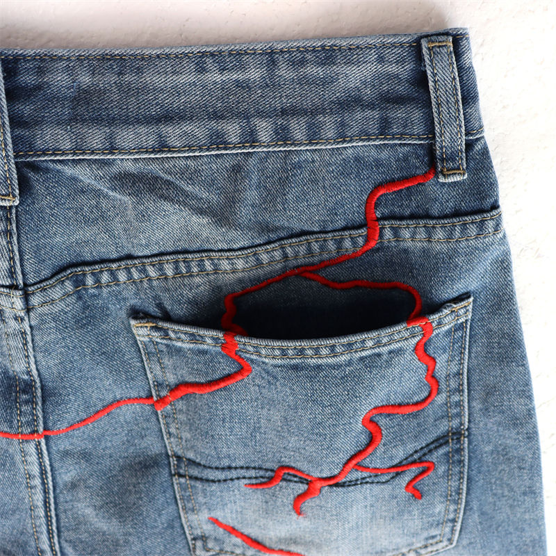 Letter Patterns Denim Shorts #8683