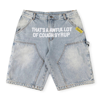 Cough Syrup Denim Shorts